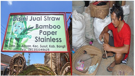 Album : Kerajinan Straw/Pipet Bambu di Desa Adat Sala